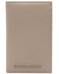 Emporio Armani - Logo-Lettering Wallet - Lyst