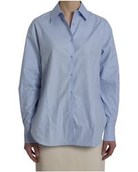 Frankie Shop - Logo-Embroidered Cotton Shirt - Lyst