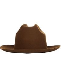 Lardini - Pinched Crown Felted Fedora Hat - Lyst