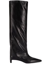 Jil Sander - Knee-High Pointed Toe Boots - Lyst