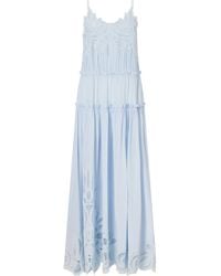 Ulla Johnson - Lace-Trimmed Silk Gown - Lyst