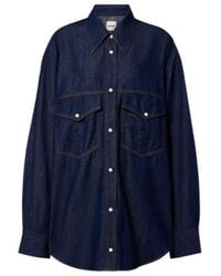 KHAITE - Chemise Christensen En Denim - Lyst