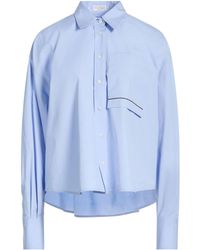 Brunello Cucinelli - Solid Color Long-Sleeve Shirt - Lyst