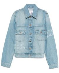 CASABLANCA - Denim Jacket With Graffiti Design - Lyst