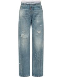 DSquared² - Distressed Light Undle Loose Twist Jeans - Lyst