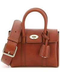 Mulberry - Bayswater Logo-Engraved Mini Satchel Bag - Lyst