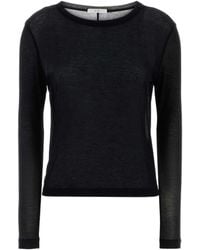 Co. - Sheer Crewneck Long Sleeve T-Shirt - Lyst
