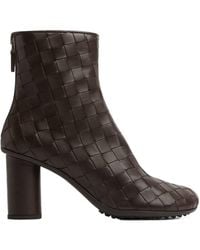 Bottega Veneta - Intrecciato Atomic Ankle Boots - Lyst