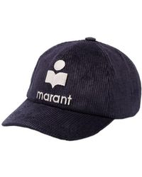 Isabel Marant - Logo Embroidered Corduroy Baseball Cap - Lyst