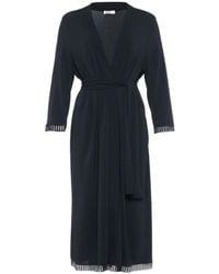 Eres - Violette Lace Trim Robe - Lyst