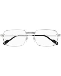 Cartier - Square Frame Glasses - Lyst