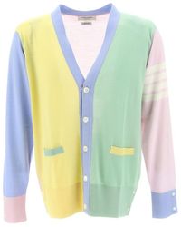 Thom Browne - Multi-Panel Button-Fastening Cardigan - Lyst