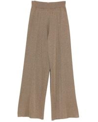 Fabiana Filippi - Ribbed Knitted Trousers - Lyst