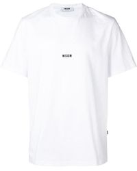 MSGM - Cartoon Printed T-Shirt - Lyst