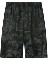 Off-White c/o Virgil Abloh - Jacquard Fresco Bowling Shorts - Lyst
