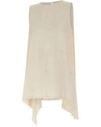 Fabiana Filippi - Asymmetric Ruffle Hem Top - Lyst