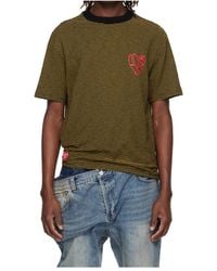 ANDERSSON BELL - Heart-Shaped Striped T-Shirt - Lyst