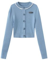 Marissa Chiara - Long-Sleeved Knitted Cardigan - Lyst