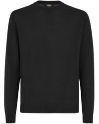 Fendi - Crewneck Long-Sleeve Knitted Jumper - Lyst