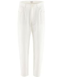 Brunello Cucinelli - Tailored Tapered-Leg Trousers - Lyst