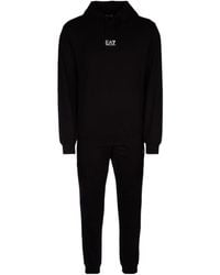 EA7 - Logo-Print Tracksuit Set - Lyst