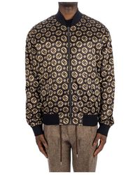 Dolce & Gabbana - Logo Printed Zipped Bomber Jacket - Lyst