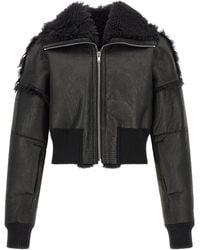 Rick Owens - 'Flight Jkt Cropped' Bomber Jacket - Lyst