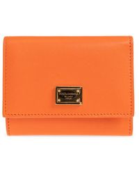 Dolce & Gabbana - Logo Plaque Tri-Fold Wallet - Lyst