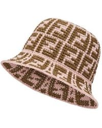 Fendi - Monogram Jacquard Bucket Hat - Lyst