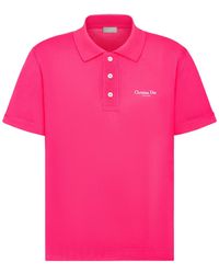 Dior - Homme Logo Embroidered Short-Sleeved Polo Shirt - Lyst