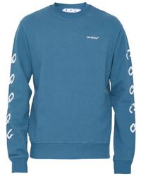 Off-White c/o Virgil Abloh - Chain Arrows Print Crew Neck Sweatshirt - Lyst