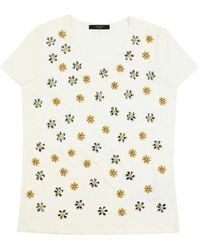Weekend by Maxmara - T-Shirt With Round Neck And Short Sleeves - Lyst