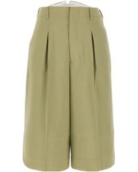 Ami Paris - Faille High-Waist Knee-Length Shorts - Lyst