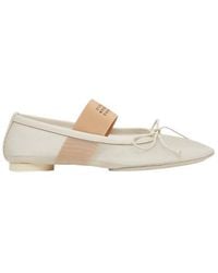 MM6 by Maison Margiela - Bow Detail Ballet Shoes - Lyst