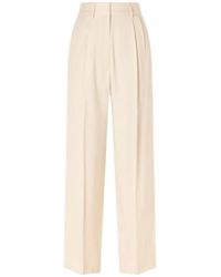 Blazé Milano - Pleated Tapered Woven Pants - Lyst