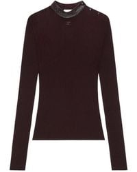 Courreges - Courrèges Logo Patch Ribbed Top - Lyst