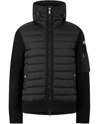 Moncler - Knitted Patchwork Quilted Hooded Jacket - Lyst