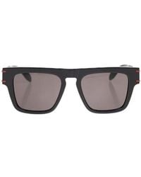 McQueen - Logo-Print Arm Sunglasses - Lyst