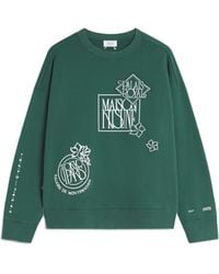 Maison Kitsuné - Art Nouveau Stamps Oversize Sweatshirt - Lyst
