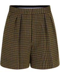 Max Mara - Patroni Houndstooth Shorts - Lyst