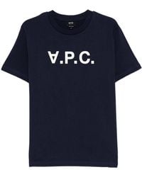 A.P.C. - Short-Sleeved T-Shirt - Lyst