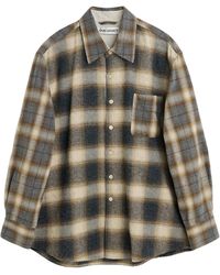 Our Legacy - Above Check Pattern Buttoned Shirt - Lyst