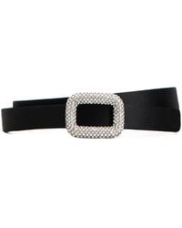 Roger Vivier - Viv' Choc Strass Buckle Belt - Lyst