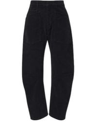 Nili Lotan - Shon Cotton-Blend Corduroy Barrel-Leg Jeans - Lyst