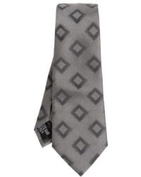 Giorgio Armani - Geometric-Pattern Silk Tie - Lyst