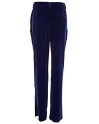 Giorgio Armani - Mid Rise Velvet Trousers - Lyst