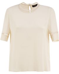 Fabiana Filippi - Trim-Detail Blouse - Lyst