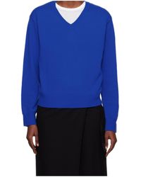DUNST - V-Neck Long-Sleeved Sweater - Lyst