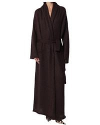 ANDAMANE - Vika Belted Knitted Coat - Lyst