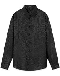 Versace - Barocco-Jacquard Shirt - Lyst
